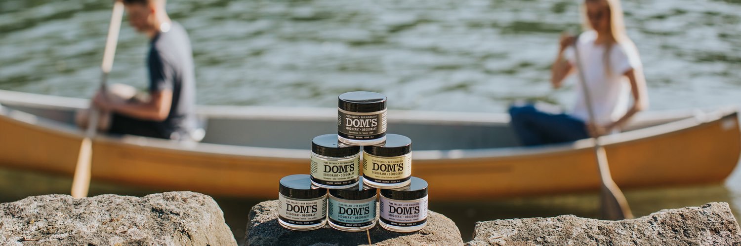 Dom's Deodorant banner