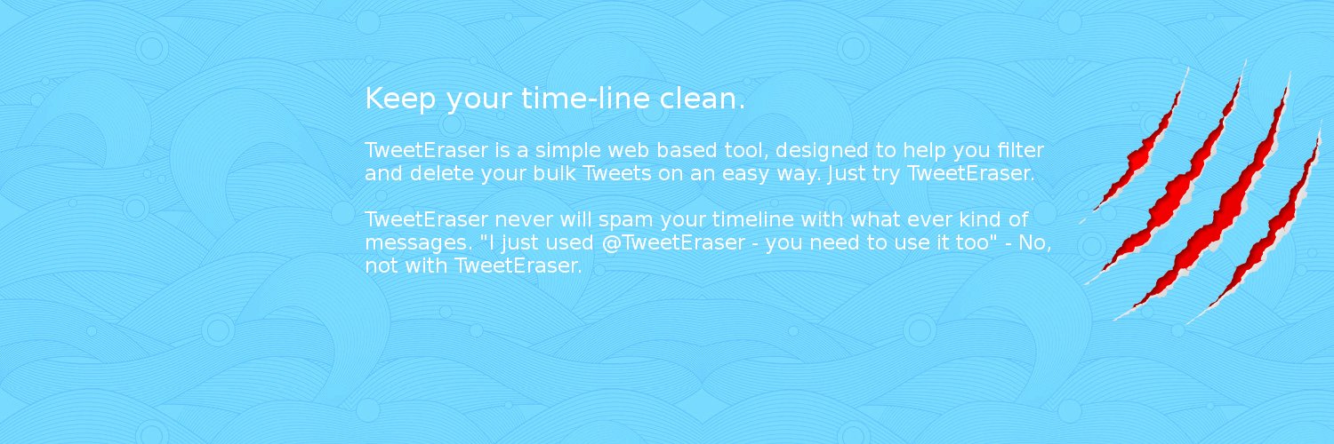 Tweeteraser banner