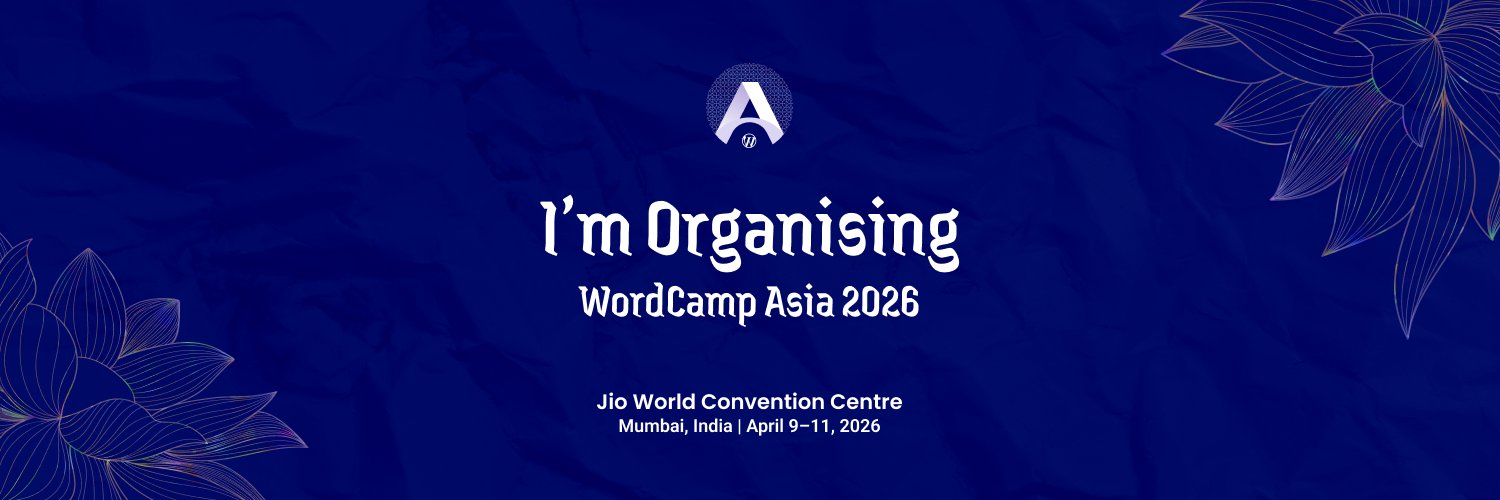 Olga Gleckler #WordCampAsia2026 banner