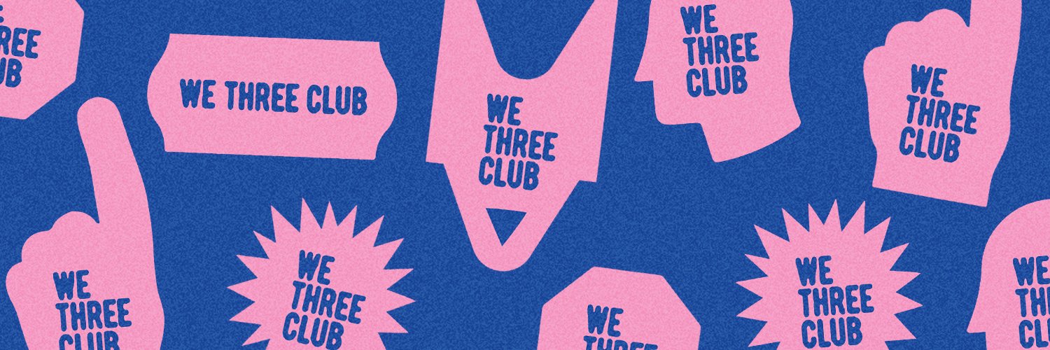 We Three Club banner