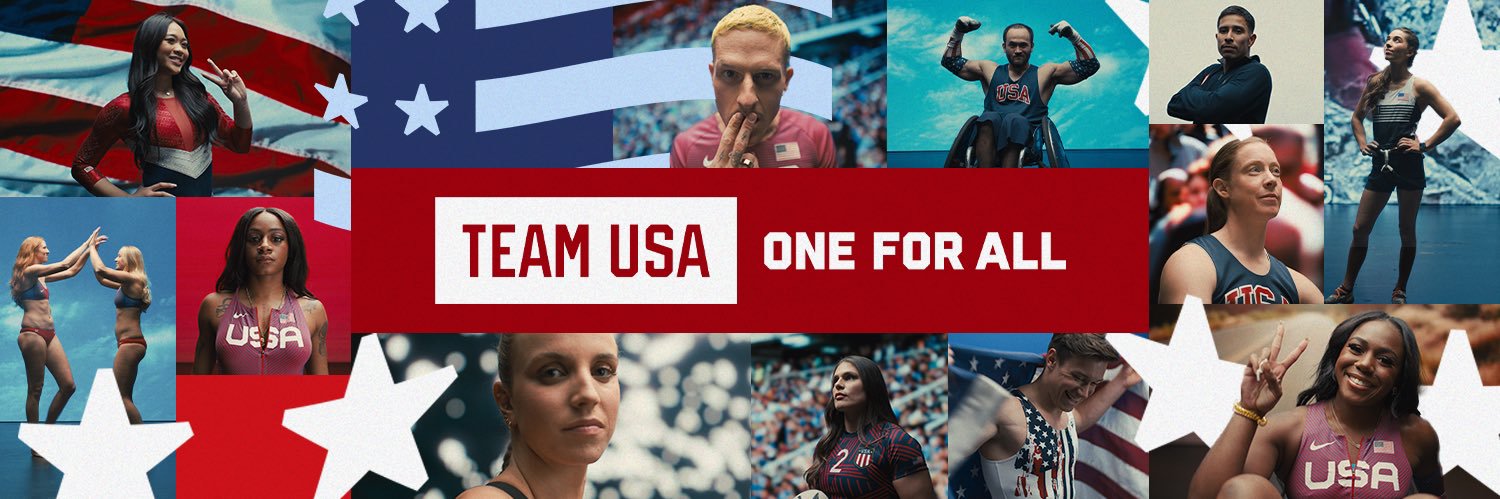 Team USA's banner