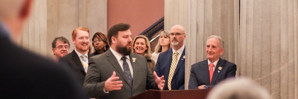 Rep. Thomas Beach's banner