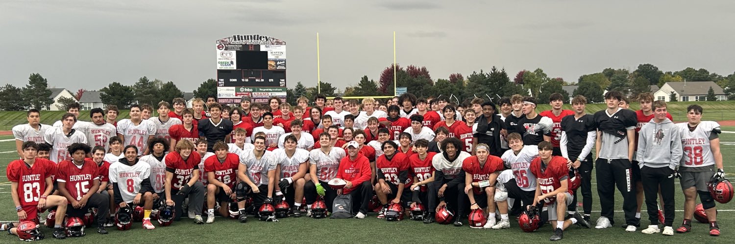 Huntley Red Raider Football's banner