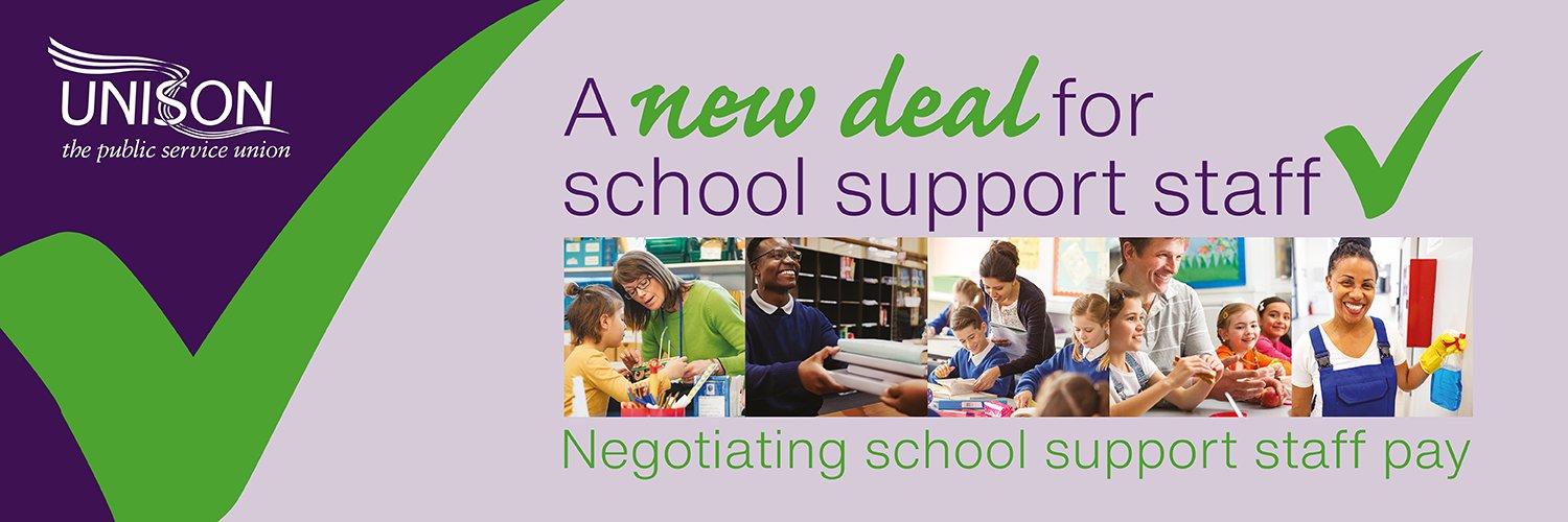 UNISON in Schools's banner