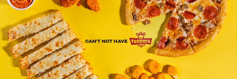 Toppers Pizza banner