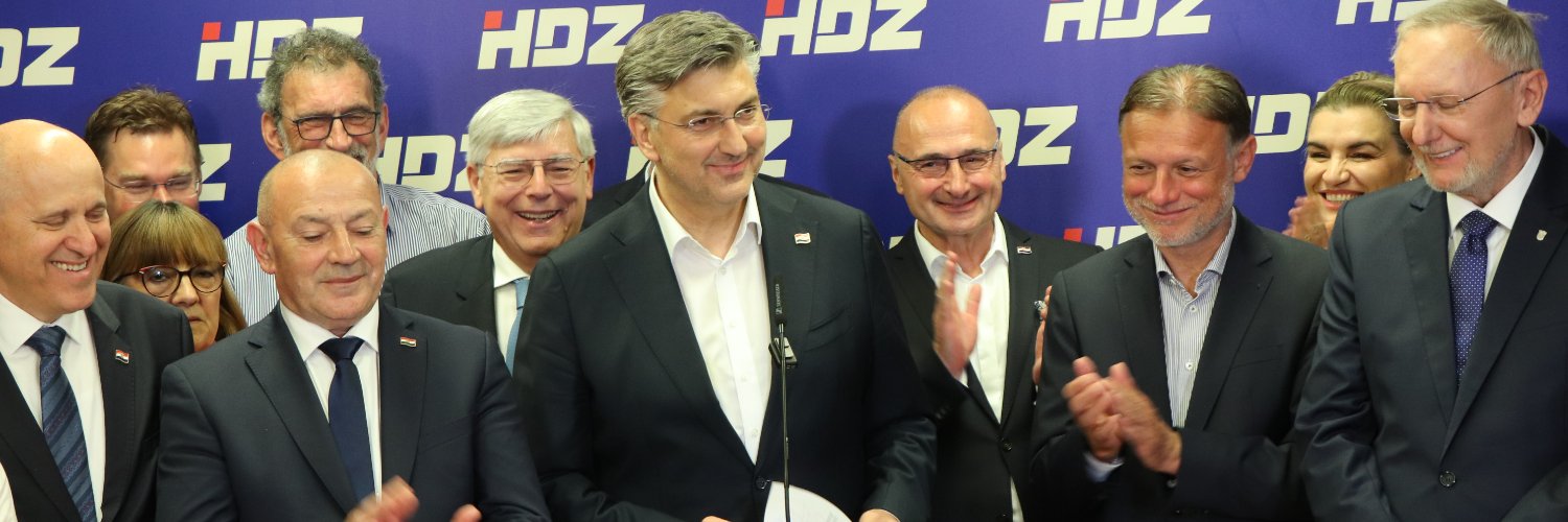 Andrej Plenković's banner