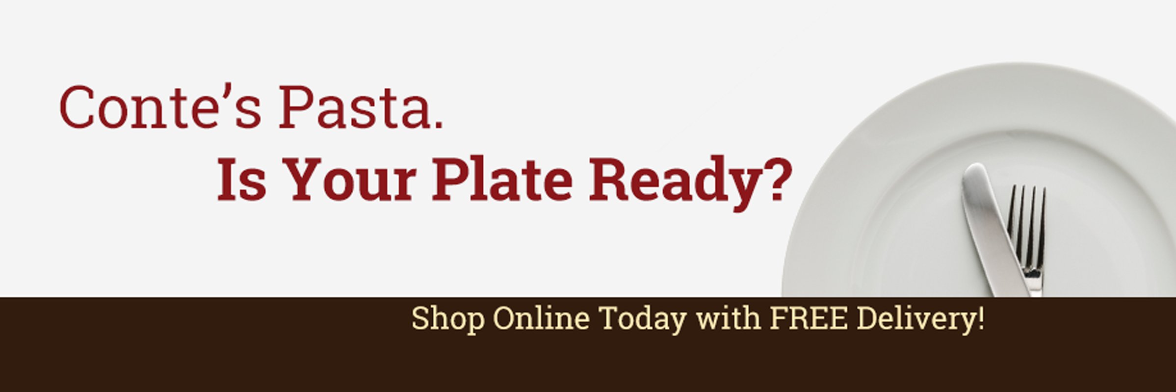 Contes Pasta Company banner