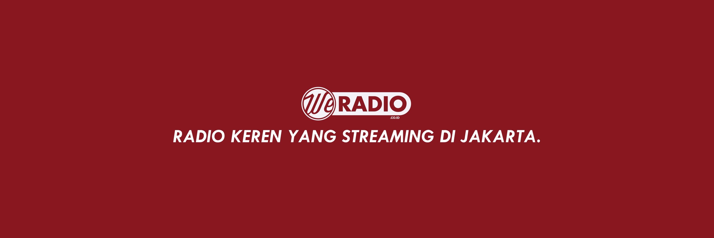 We Radio banner