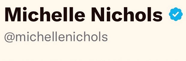 Michelle Nichols's banner