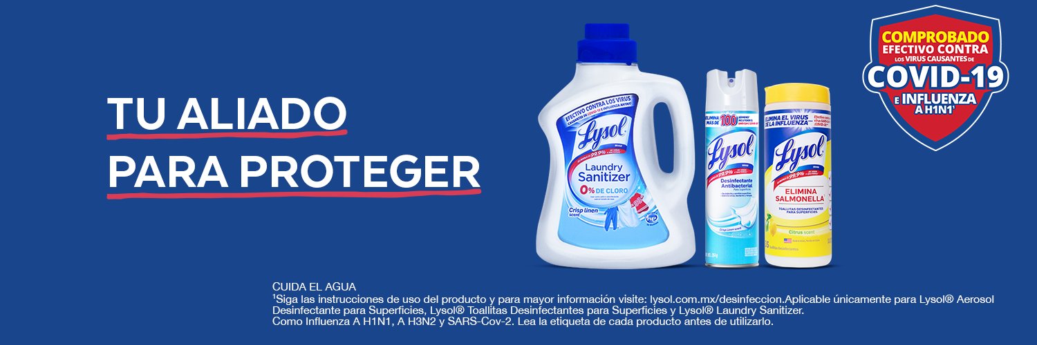 Lysol México banner