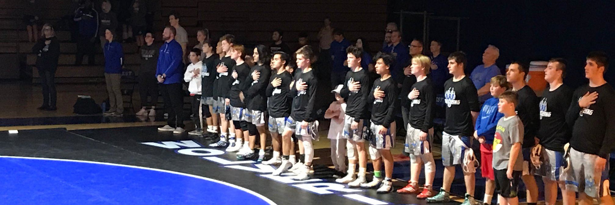 Waukesha West Wolverine Wrestling banner