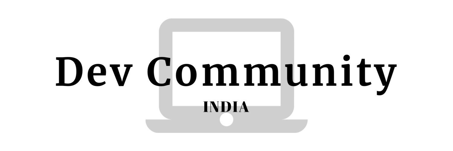 Dev Community INDIA banner