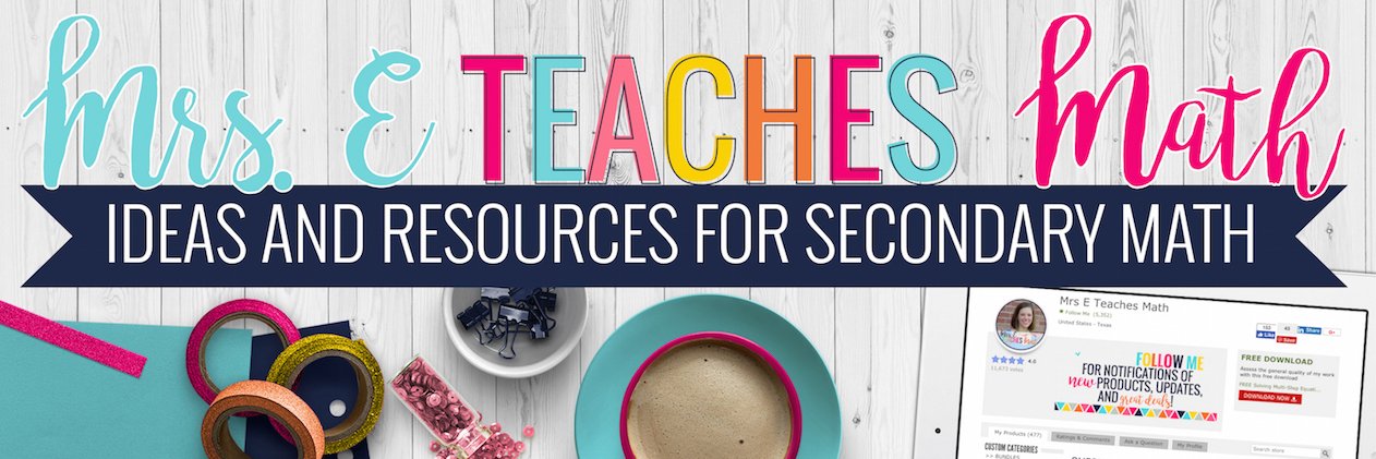 MrsETeachesMath's profile banner image