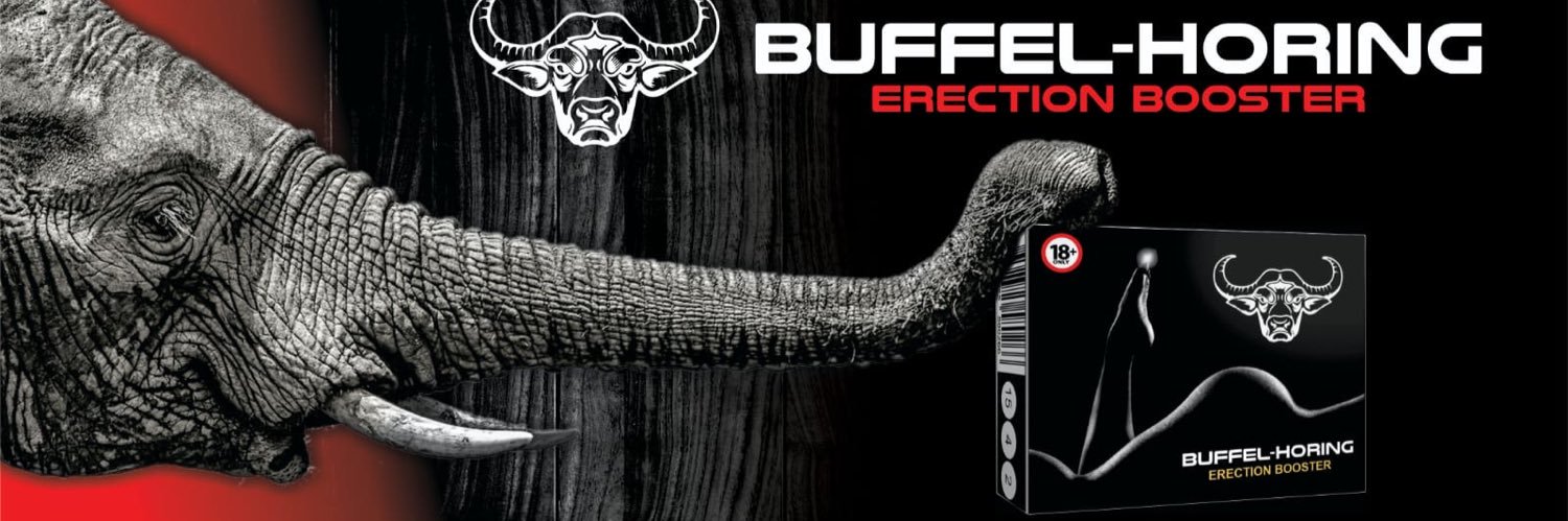 Buffel-Horing “SA nr1 erection booster” banner