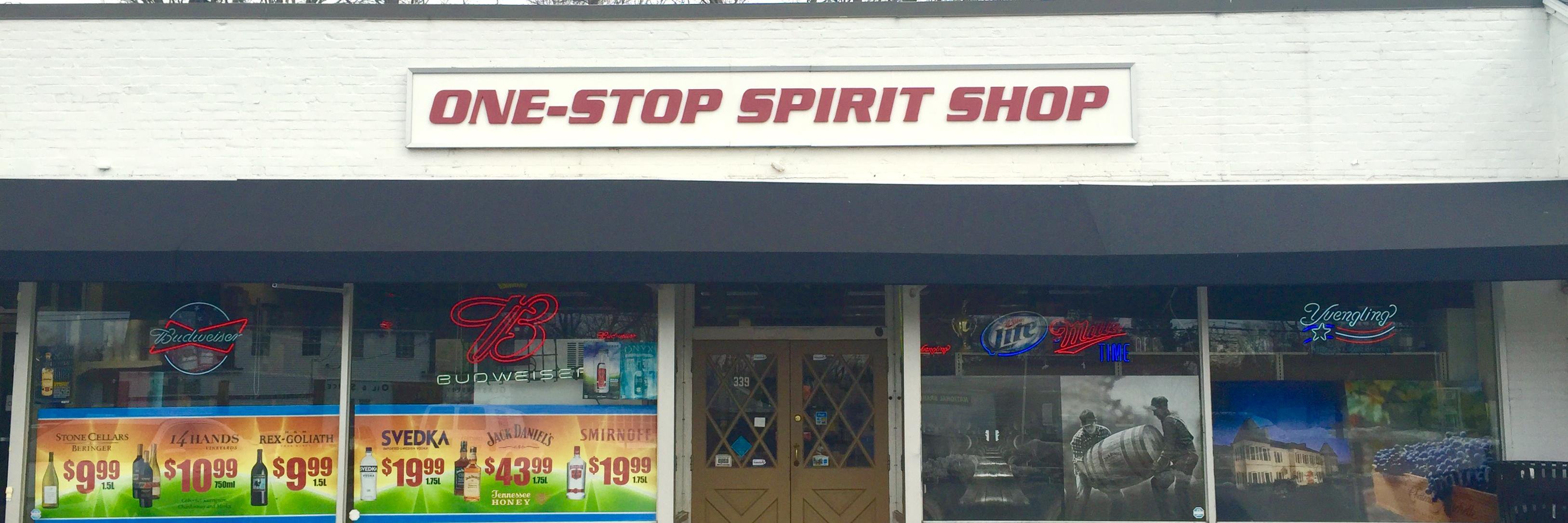 One Stop Spirit Shop banner