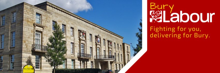 Bury Labour Party banner
