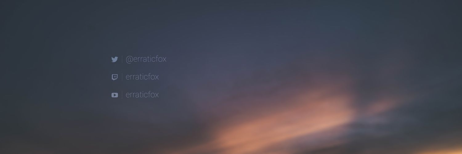 ErraticFox's profile banner image