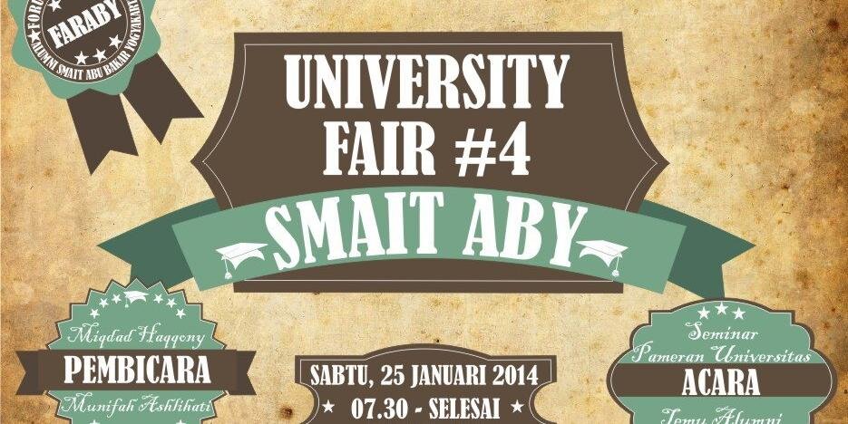 University Fair banner