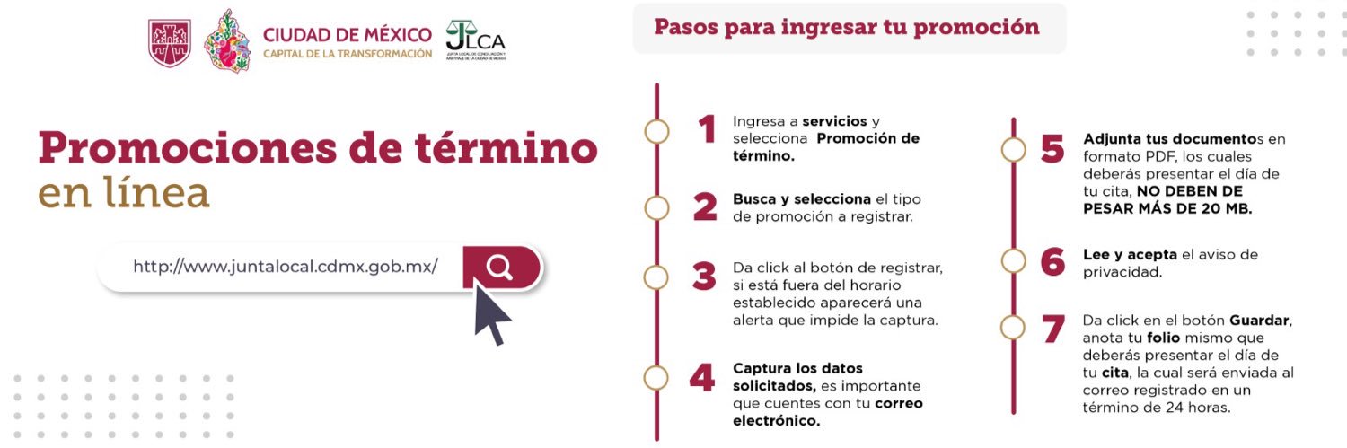 Junta Local de Conciliación y Arbitraje de la CDMX banner