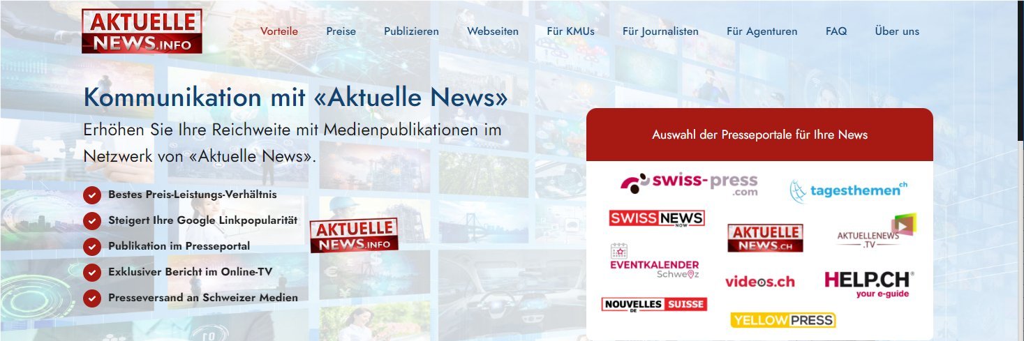 Presseportal Schweiz Swiss-Press banner