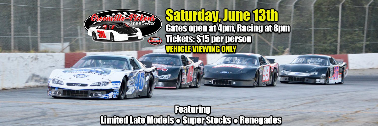 Greenville Pickens Speedway banner