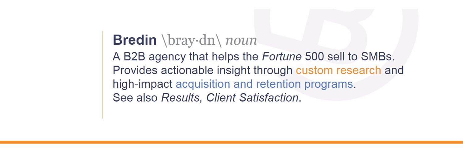 Bredin, Inc. banner