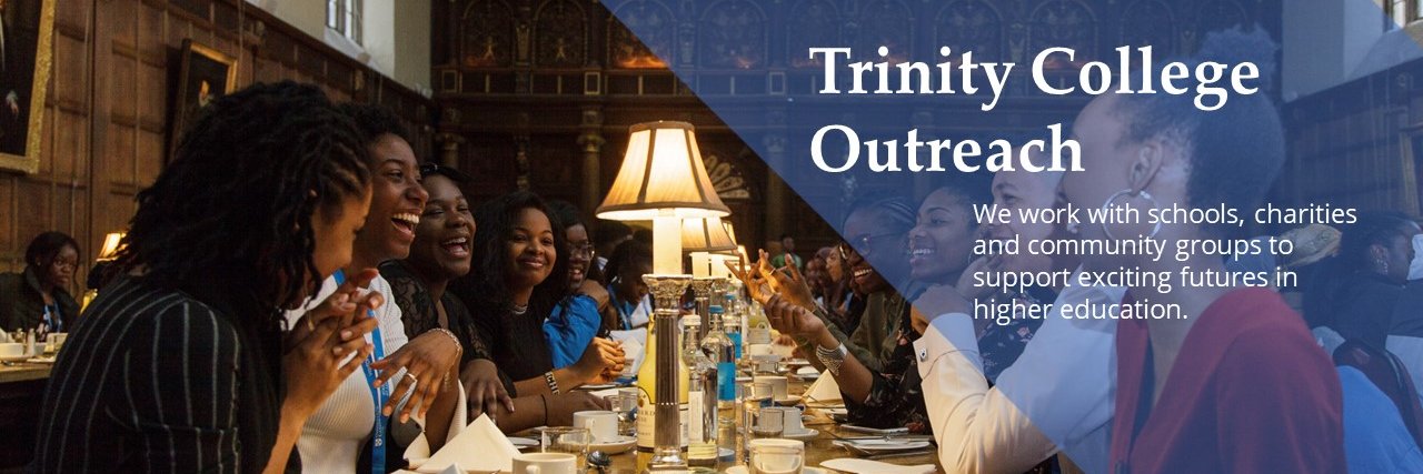 Access at Trinity College, University of Cambridge banner