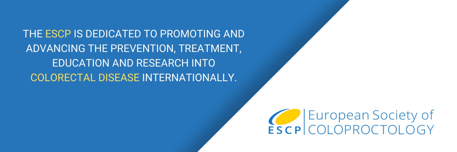European Society of Coloproctology's banner