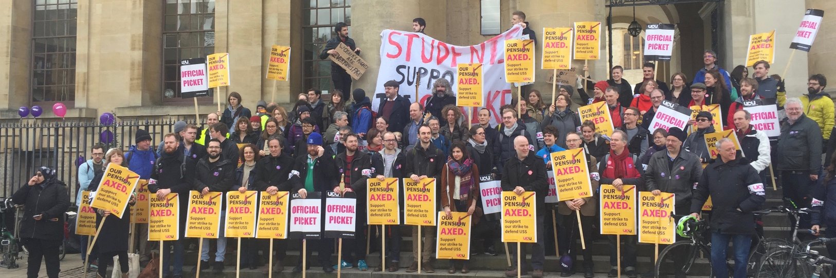 Oxford UCU's banner