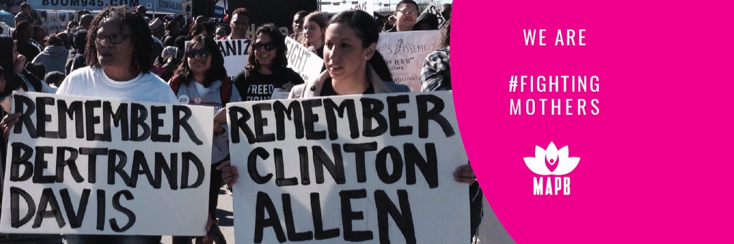 Mothers Against Police Brutality banner