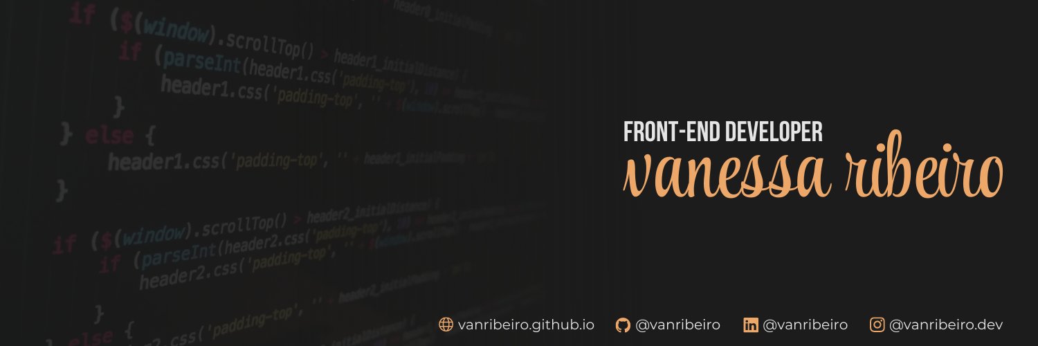 Van Ribeiro | Front-End Dev banner
