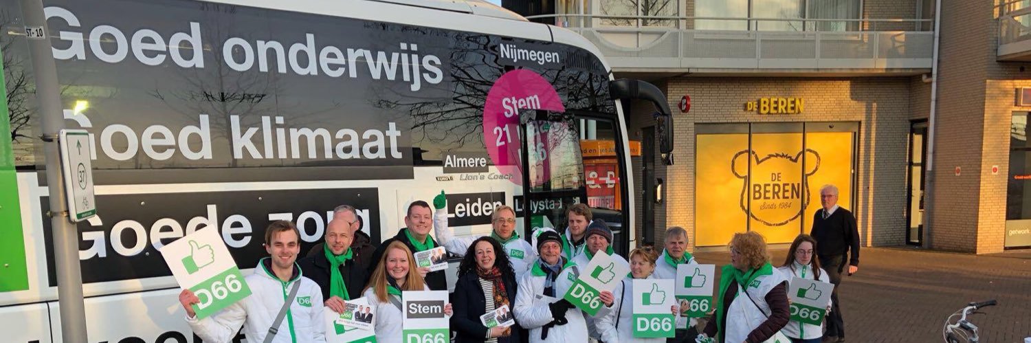 D66 Lelystad banner
