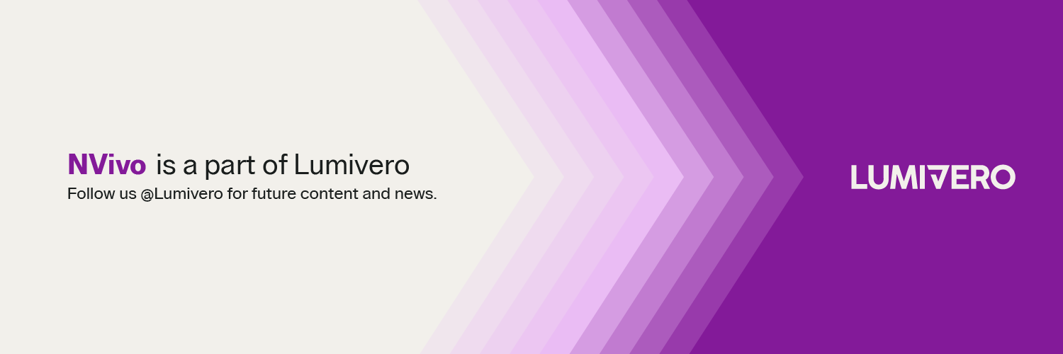 NVivo from Lumivero banner