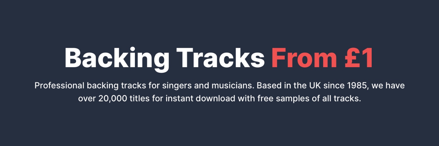 MusicBacking's profile banner image