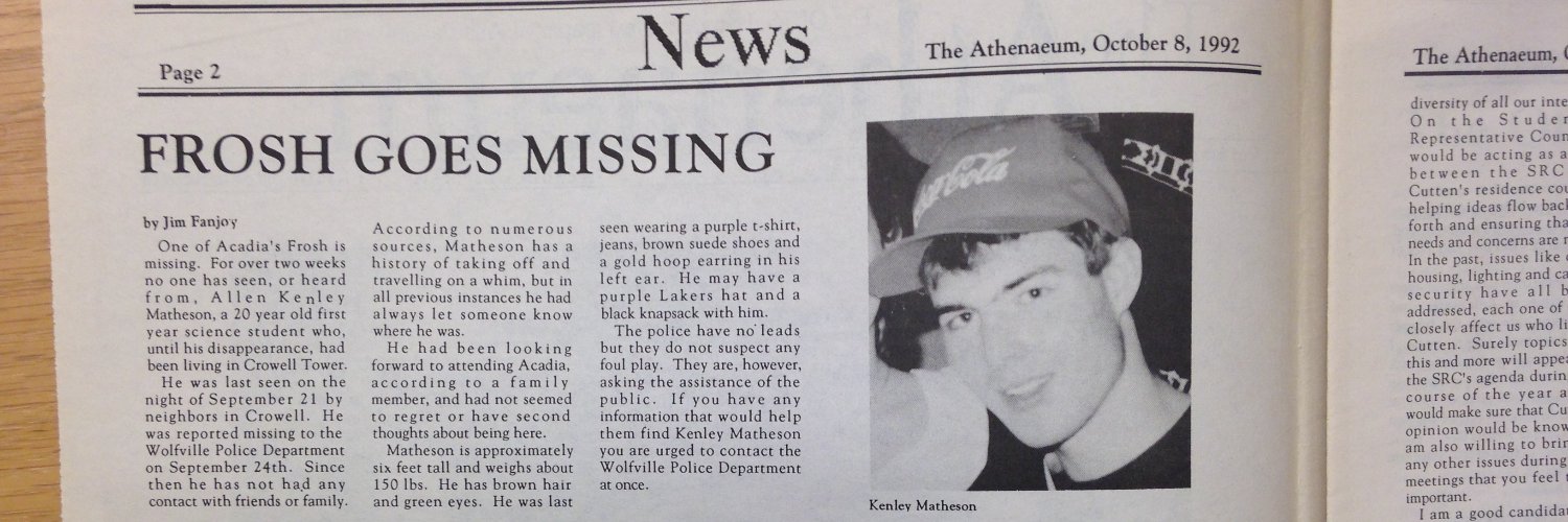 Missing Kenley banner