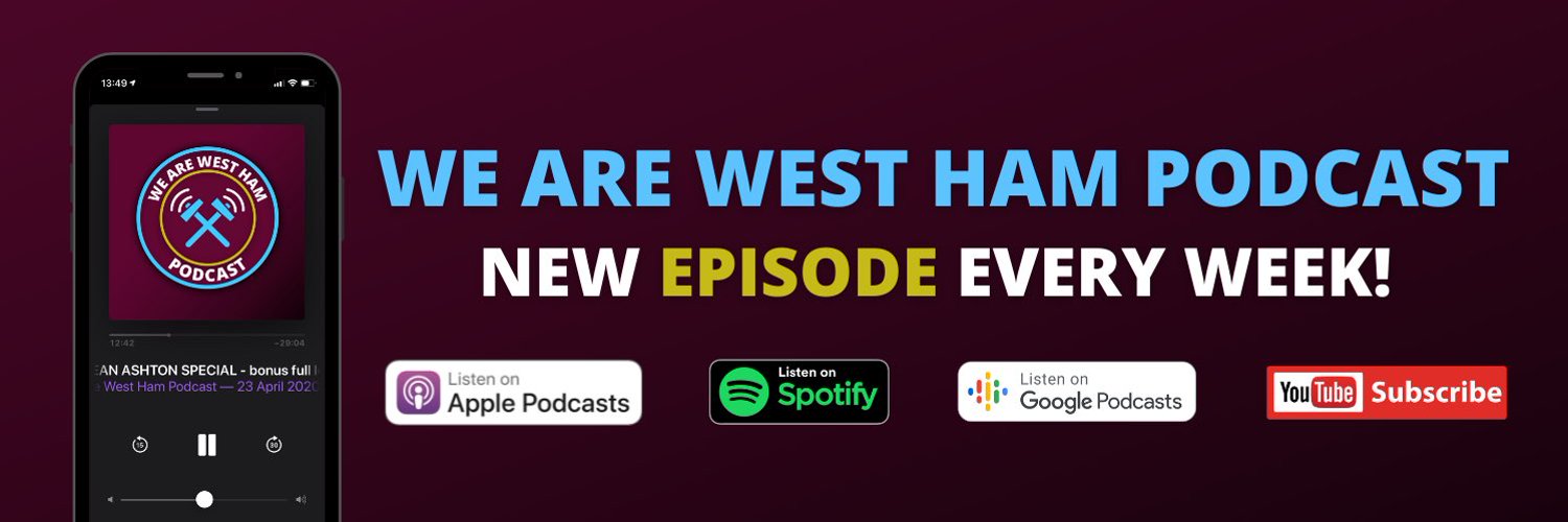 We Are West Ham Podcast ⚒🎙 Profile Banner