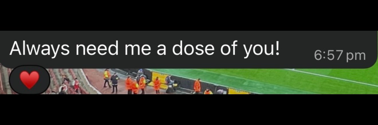 Mrs Arsenal's banner