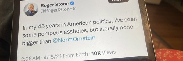 Norman Ornstein Profile Banner