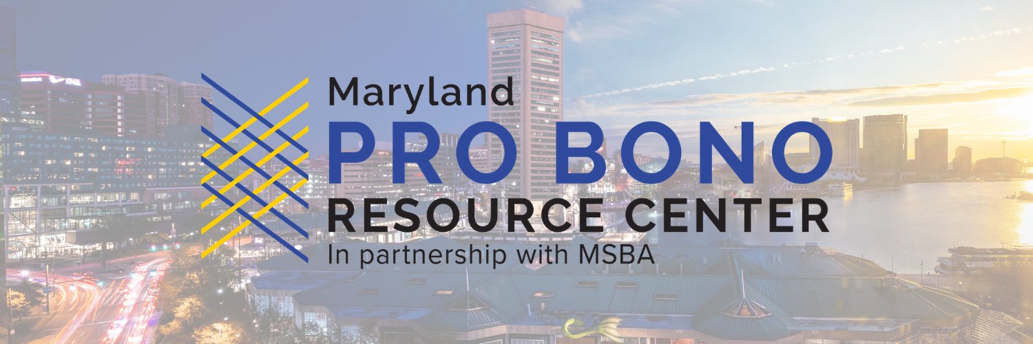 Pro Bono Resource Center of Maryland banner
