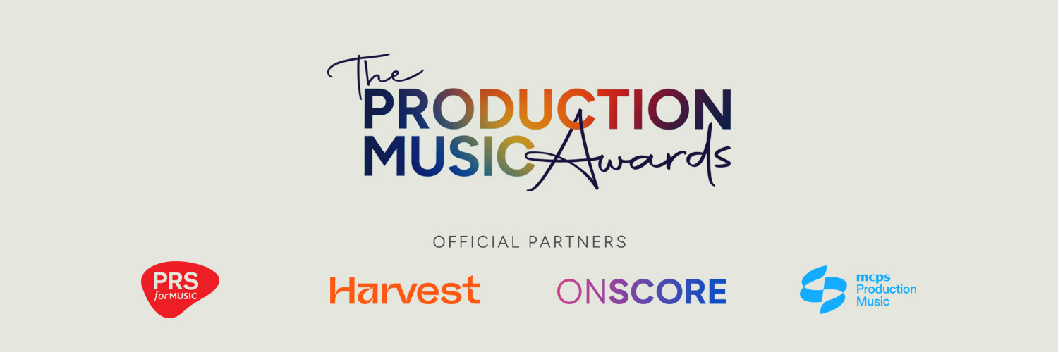 The Production Music Awards banner