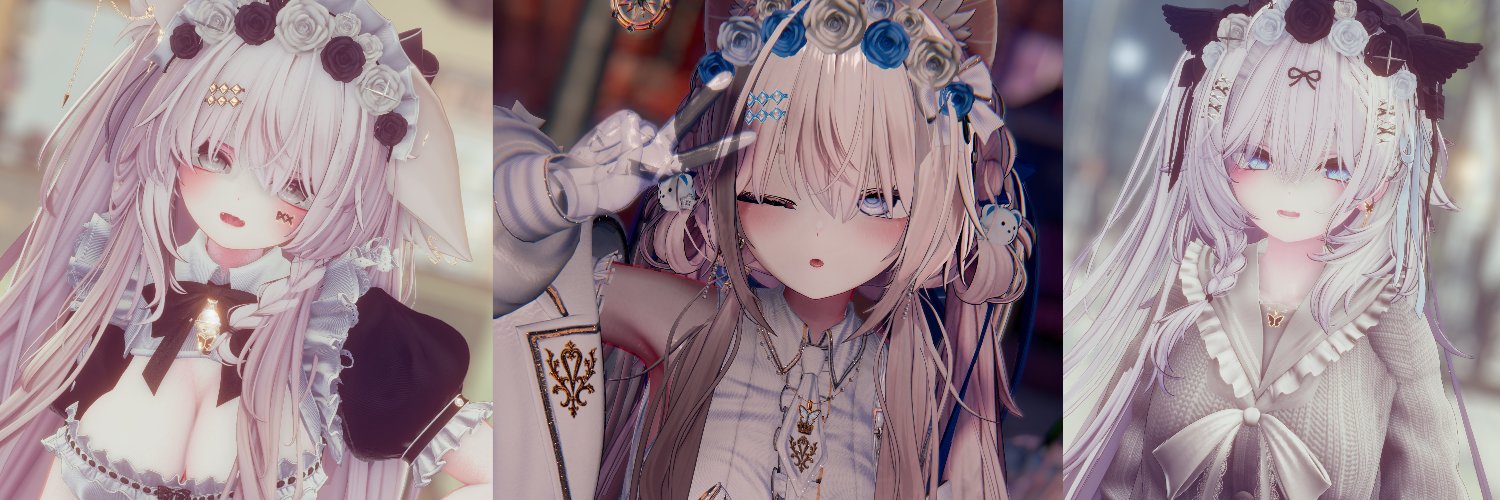 🤍🐇💙 ༺ 真白「 Mashiro 」༻ 🦋 banner