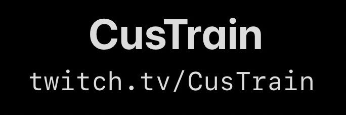 CusTrain's profile banner image