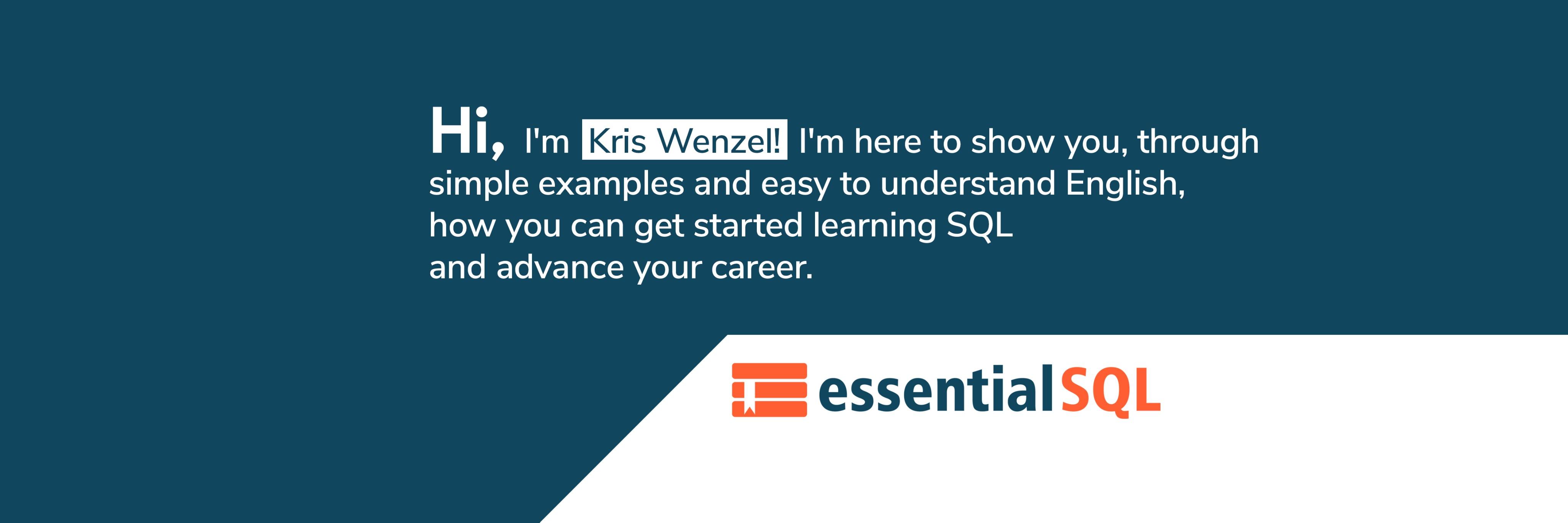 Kris Wenzel banner