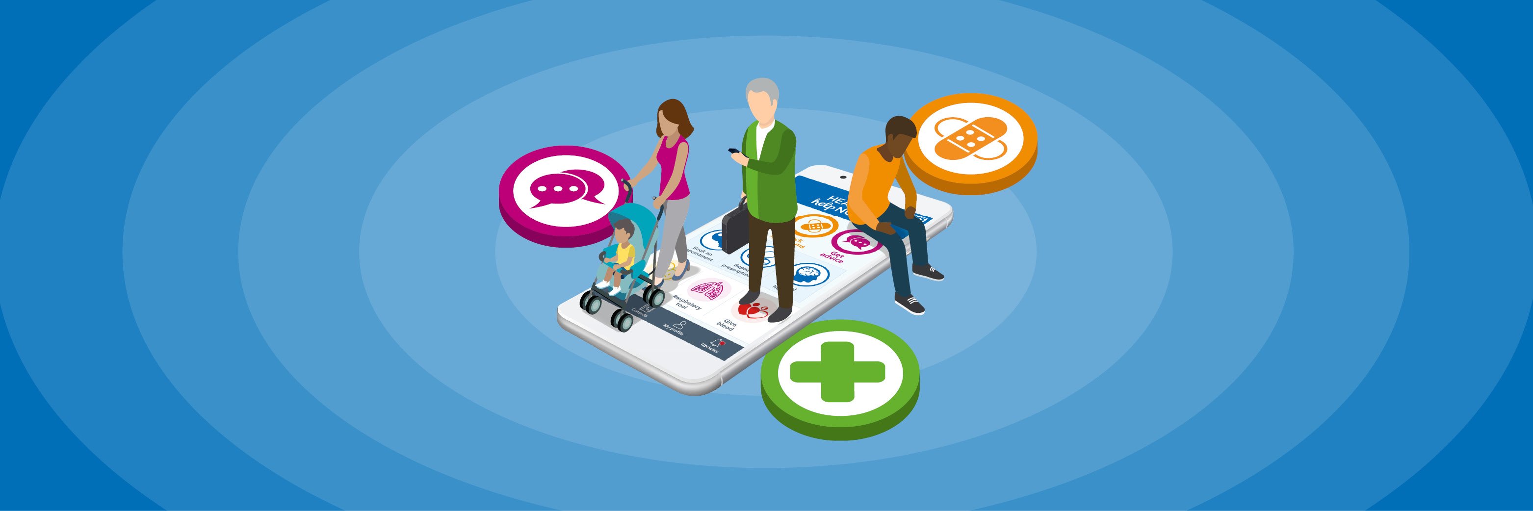 NHS Health Help Now banner