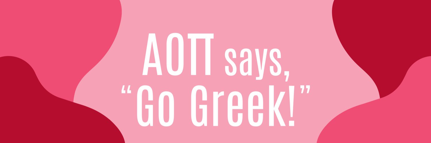 Alpha Omicron Pi banner