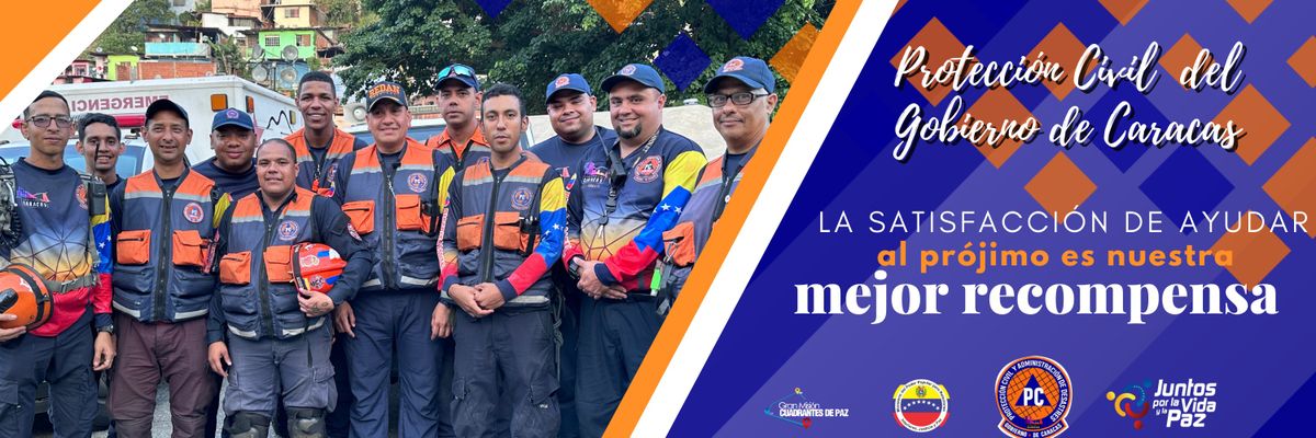 Protección civil Gobierno de Caracas banner