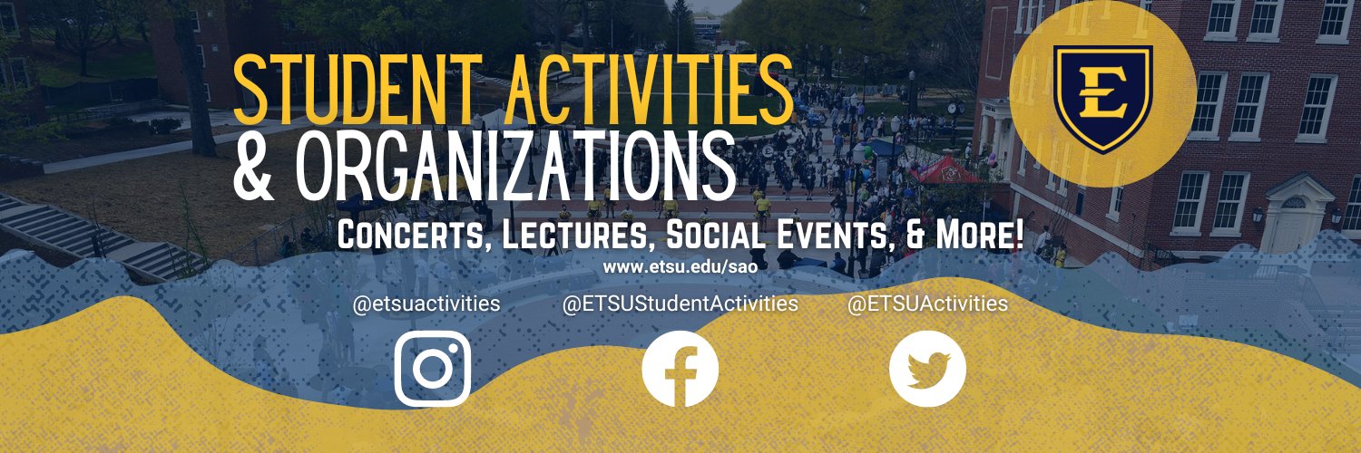 ETSU Student Activities banner
