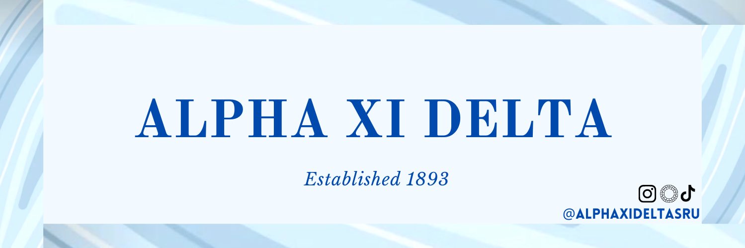 Alpha Xi Delta SRU banner