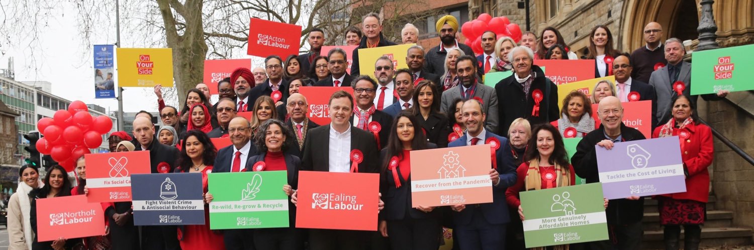 Ealing Labour banner