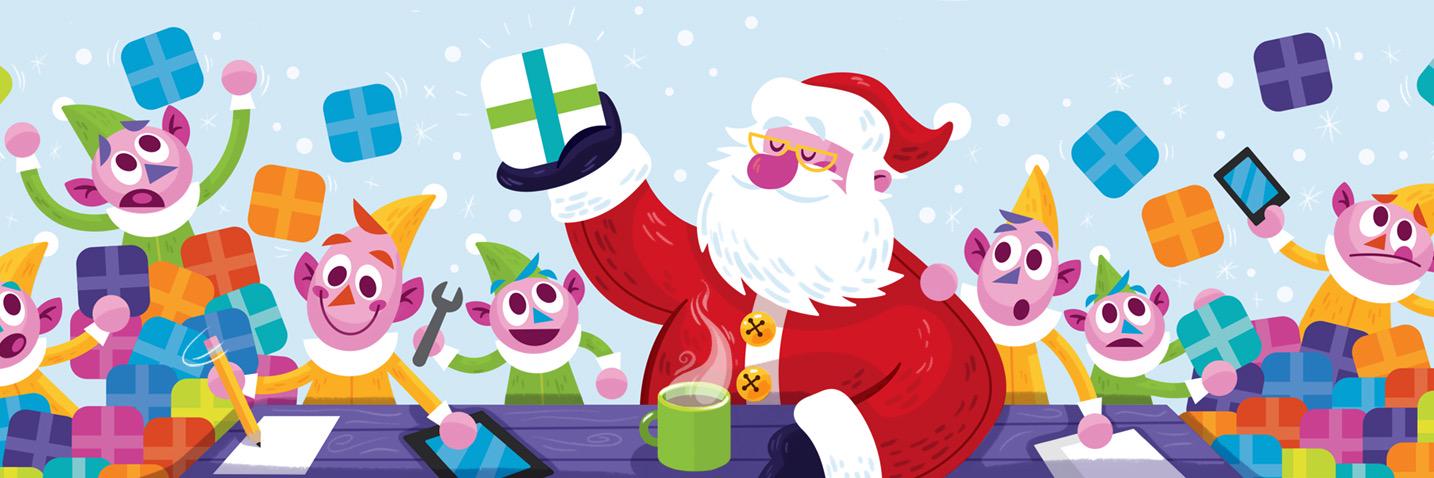 App Santa banner